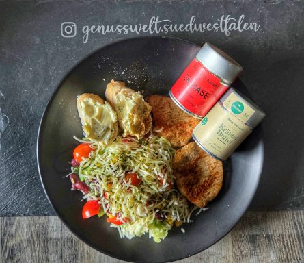 Steak - Salat - Baquette